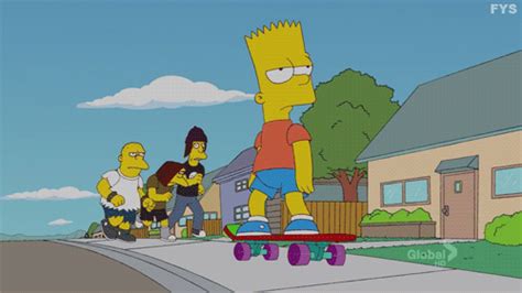 Media Money Bart Simpson Skateboarding Icon