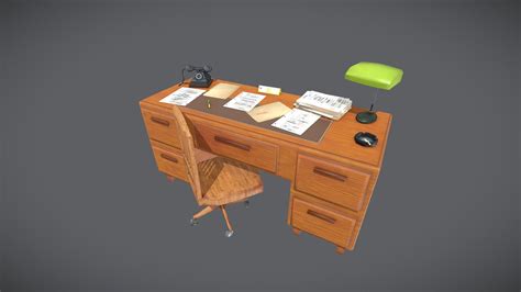 Low Poly Desk Download Free 3d Model By Alixm Bdbe20c Sketchfab
