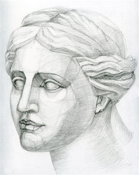 Venus De Milo Pencil Drawing Скульптура древней греции Вдохновляющее