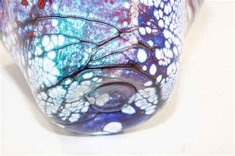 Free Organic Form Signed Blown Art Glass Vase By Bill Kasper At 1stdibs Signed Art Glass Art