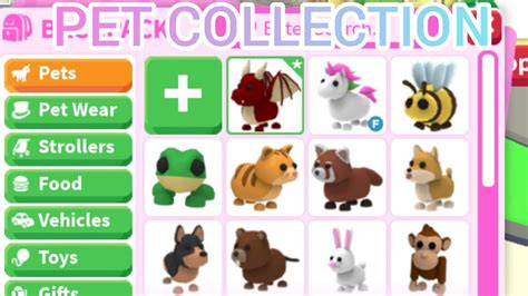 Pet Collection Adopt Me Youtube