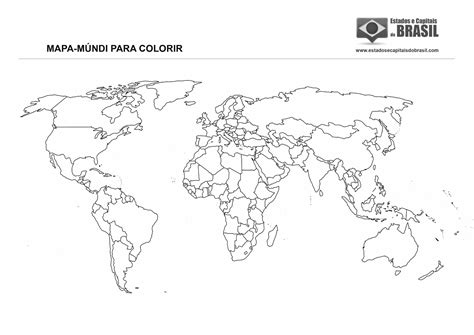 Desenhos Do Mapa Mundi Para Colorir Mapa Mundo Desenho Mapa Mundi