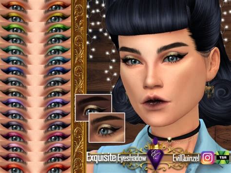 Exquisite Eyeshadow By Evilquinzel At Tsr Sims 4 Updates