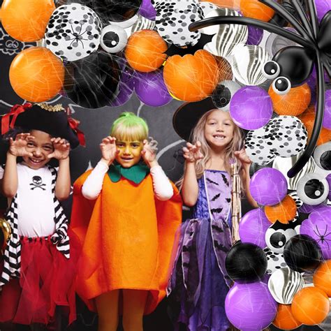 Buy 154pcs Halloween Balloons Garland Arch Kit Include Orange Purple