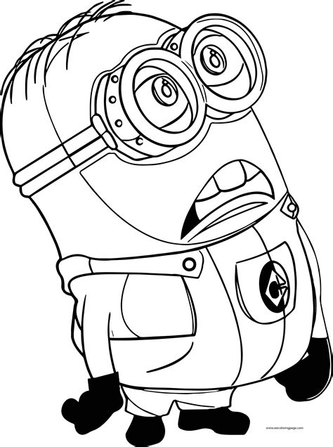 Cute Kawaii Minion Coloring Pages Packgros