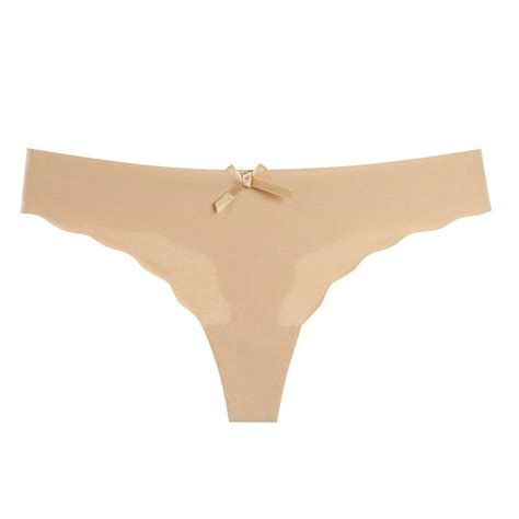 buy silk sexy women thongs g string seamless panties female fashion low rise intimates underwear