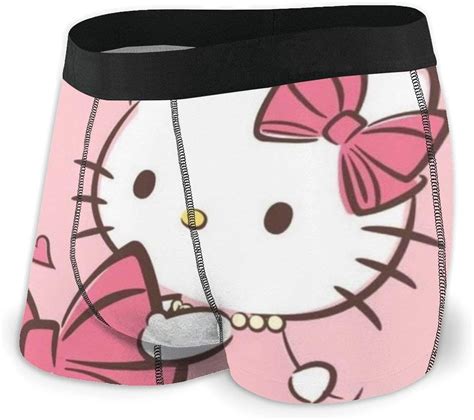 Cartoon Hello Kitty Pink Mens Cotton Boxer Briefs 2 Pack Amazonca