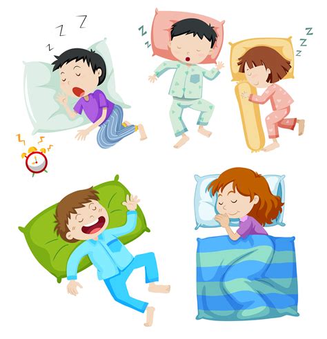 Kids Go To Bed Clipart