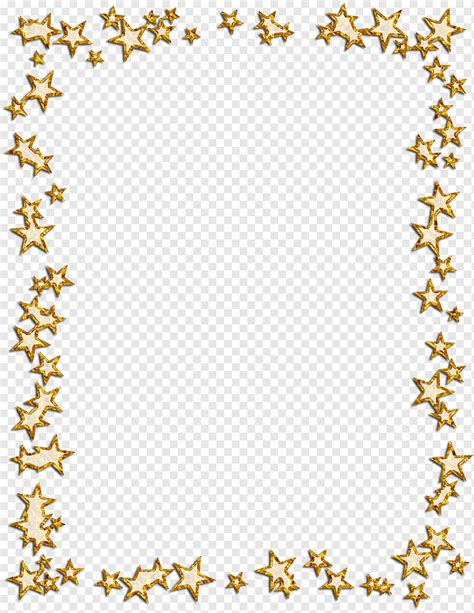 White And Yellow Star Frame Illustration Borders And Frames Frames