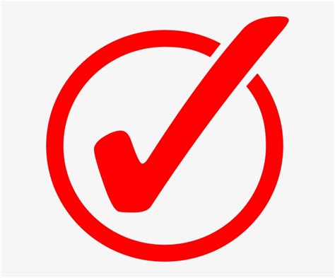 Red Check Mark Png Download Check Mark In Circle Png Png Image