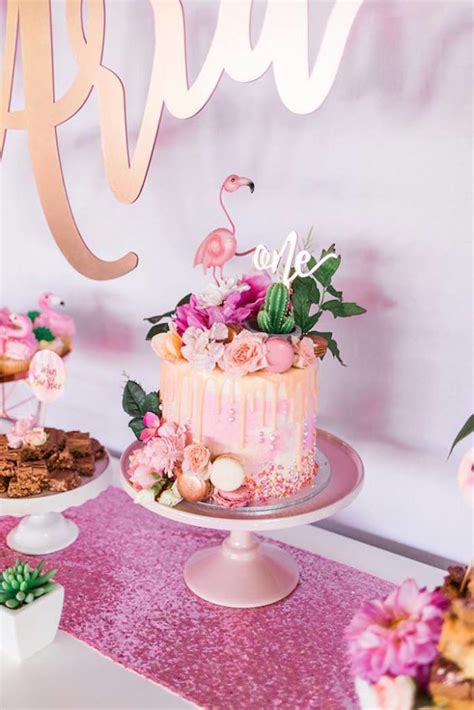 Karas Party Ideas Lets Flamingle Tropical Flamingo Birthday Party