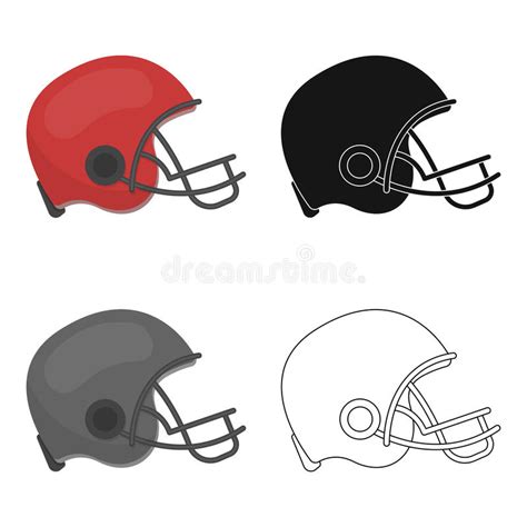 Cartoon Football Helmet Stock Illustrations 3812 Cartoon Football