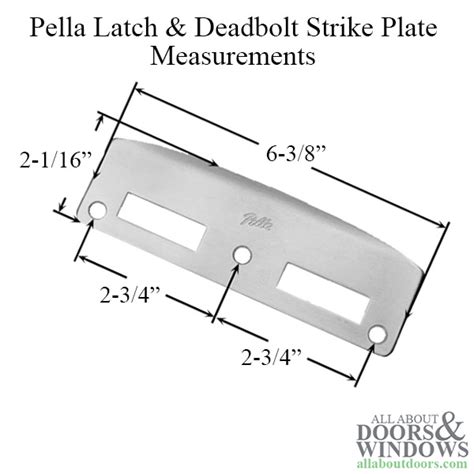 Pella Latch And Deadbolt Strike Plate