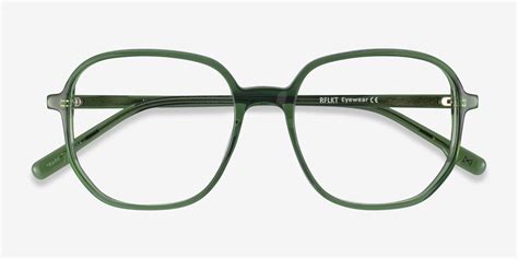 Natural Square Clear Green Frame Glasses For Women Eyebuydirect