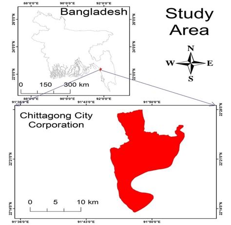 Map Of Study Area Chittagong City Corporation Download Scientific
