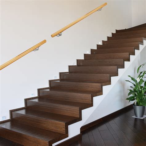 Handrail Wooden Wood Hand Rail Stair Handrail Until 2 M Stair Railings