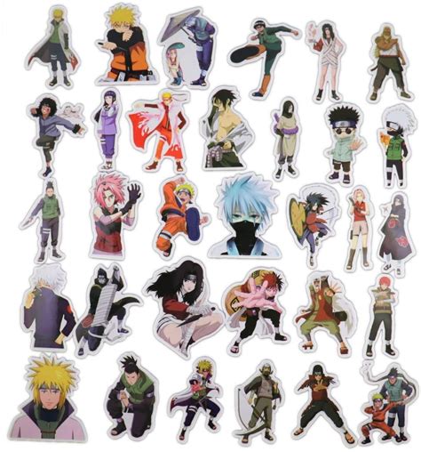 Naruto Character Stickers 100 Pcs Live Like Anime