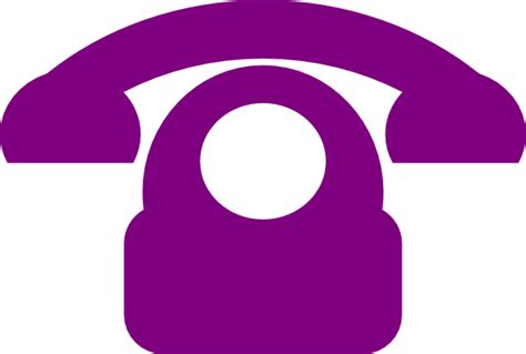 Purple Phone Icon Clip Art At Vector Clip Art Online