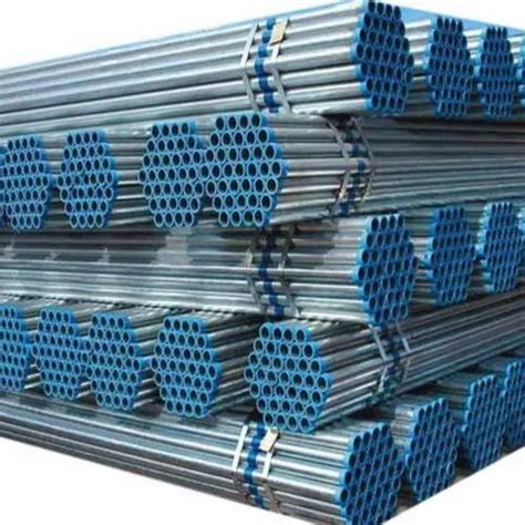 Round Galvanized Steel Pipe Unit Pipe Length 6m Rs 80000metric Ton