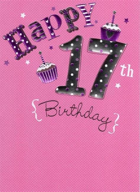 Free Printable Happy 17th Birthday Cards - Printable Templates Free