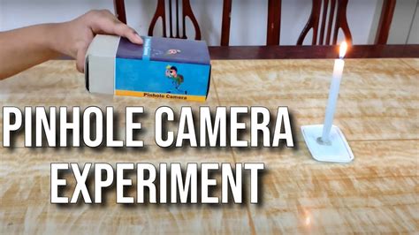 How Pinhole Camera Works Science Experiment Inverted Image Displayed