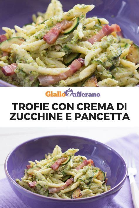 Ho preparato le trofie con champignon e speck sfumato al balsamico. Trofie con crema di zucchine e pancetta | Ricetta ...