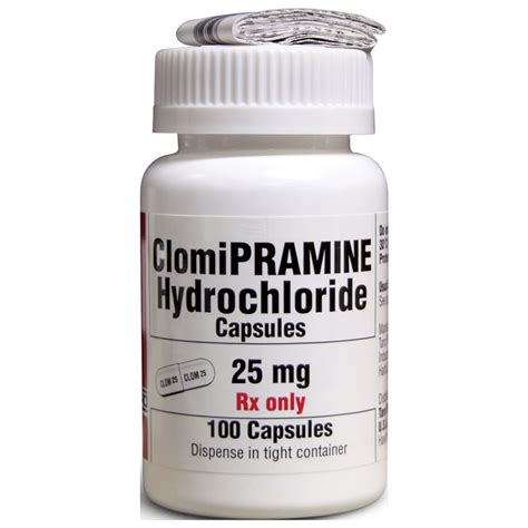 25mg Clomipramine Hcl Capsules 90ct Med Vet International
