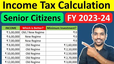 Senior Citizen Income Tax Rebate