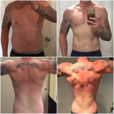 m 28 5 11 [233lbs 185lbs 48lbs] i ve hit my goal weight so i m happy but still have some