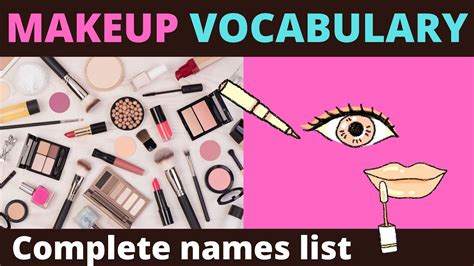 👄 Makeup Vocabulary 👄 Complete Names List 👄 English Vocabulary Youtube