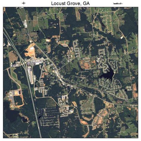 Aerial Photography Map Of Locust Grove Ga Georgia