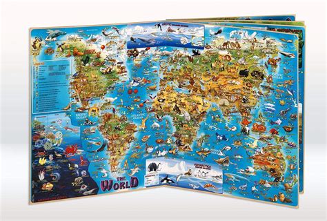 Animals Of The World Childrens Illustrated Atlas Dinos Maps