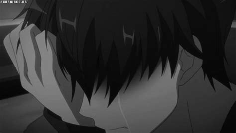 Sad Crying Anime Aesthetic Pfp Boy Walking IMAGESEE