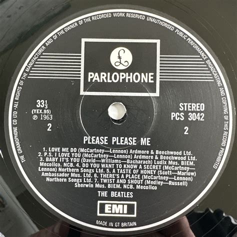 The Beatles Please Please Me Vinyl Lp Parlophone Uk 1969 Stereo One Box