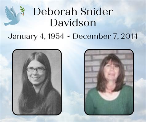 Snider Deborah “debbie” M Davidson Nahs Class Of 1972