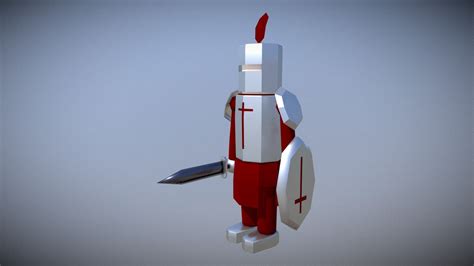 Low Poly Knight Rigged Download Free 3d Model By Yanez Designs