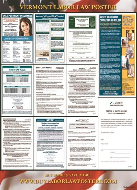 Passionate in matters relating to employment and. 2017 Vermont Labor Law Poster $16.87 & Free Shipping | Buy ...