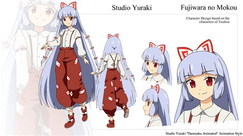 Fujiwara No Mokou Danmaku Animated Character Sheet Rtouhou