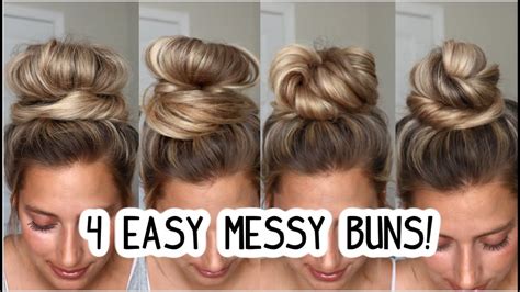 How To Do An Easy Messy Bun For Um Hair Tutorial Pics