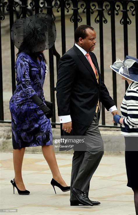 King Mswati Iii Of Swaziland Arrives To Attend The Royal Wedding Of