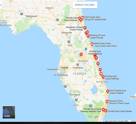 Map Of Florida Cities And Beaches Beach Map