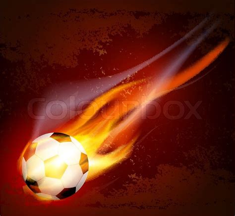 Flaming Soccer Ball Wallpaper Wallpapersafari