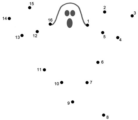 Ghost Connect The Dots Count By 1s Halloween