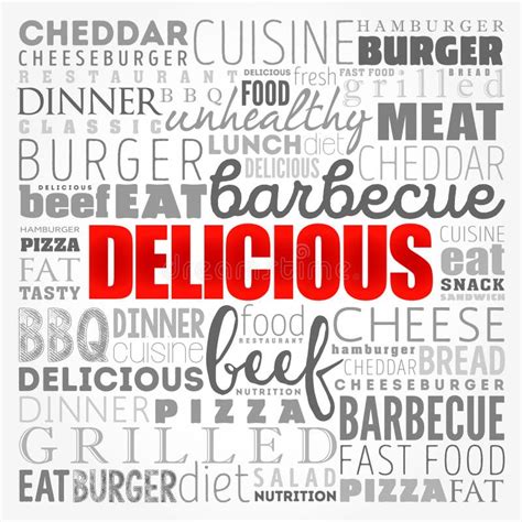 Delicious Word Typography Stock Image Image Of Wood 50581935