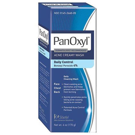 How can 2 minutes suffice for definitively killing. PanOxyl Acne Creamy Wash Benzoyl Peroxide 4% Daily Control ...