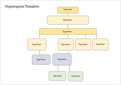 Sample Organogram Template Buraq Printables