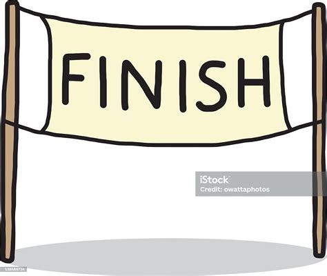 Finish Line Stock Illustration Download Image Now Istock