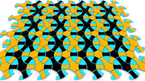 Interlocking Multicolor Tessellating Tiles By Ander Download Free Stl