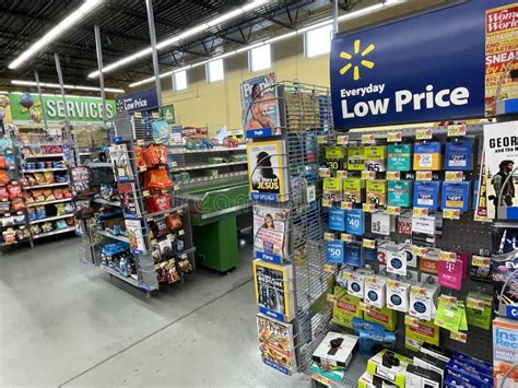Walmart Retail Grocery Store Interior Front Displays Editorial Image
