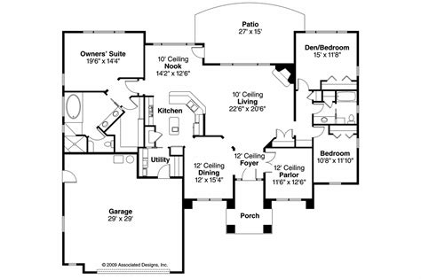 Country style house floor plans from sleek modern farmhouses to classic country cottages and tidewater vacation homes, country style encompasses a wide range of designs. Mediterranean House Plans - Mendocino 30-681 - Associated ...